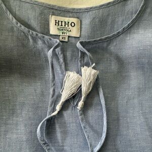 HIHO linen 3/4 sleeve top. Size xs.